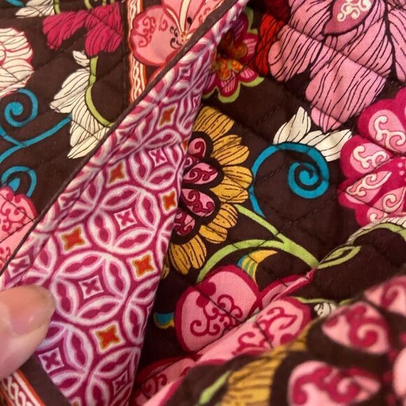 Vera large tote. 14x15. Mauve floral - Picture 10 of 12